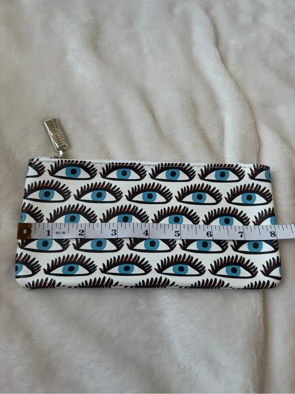 Bobbi Brown Evil Eye Print Cosmetic Bag Makeup Pouch NWOT Travel Beauty Bag